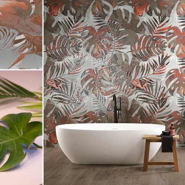 # FAP MURALS - FAP CERAMICHE wall tiles effetto marmo, pietra e cemento con decori 3d e finiture brillanti