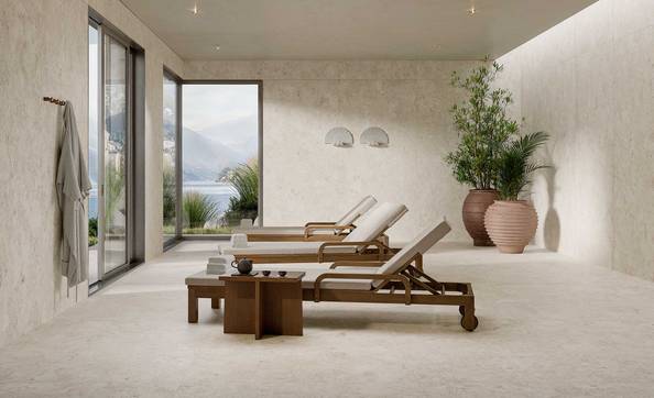 Gres porcellanato JURA MOOD FONDOVALLE effetto pietra 3D texture per pavimenti interni ed esterni