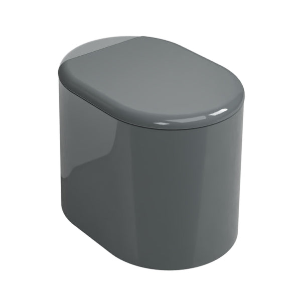 # WC A TERRA ITACA con accessorio inox integrato a destra - CIELO sanitari a pavimento in ceramica vaso per bagno