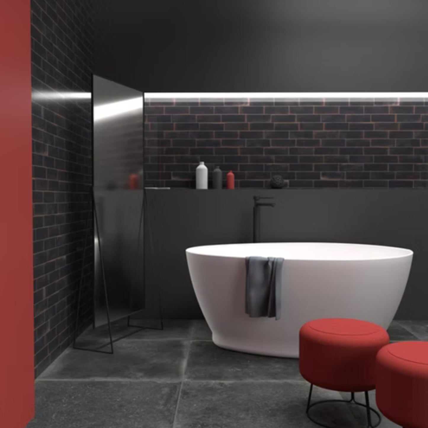 GRUNGE SAVOIA ITALIA Piastrelle in gres porcellanato effetto brick decorato industrial-chic per rivestimenti e pareti urbane