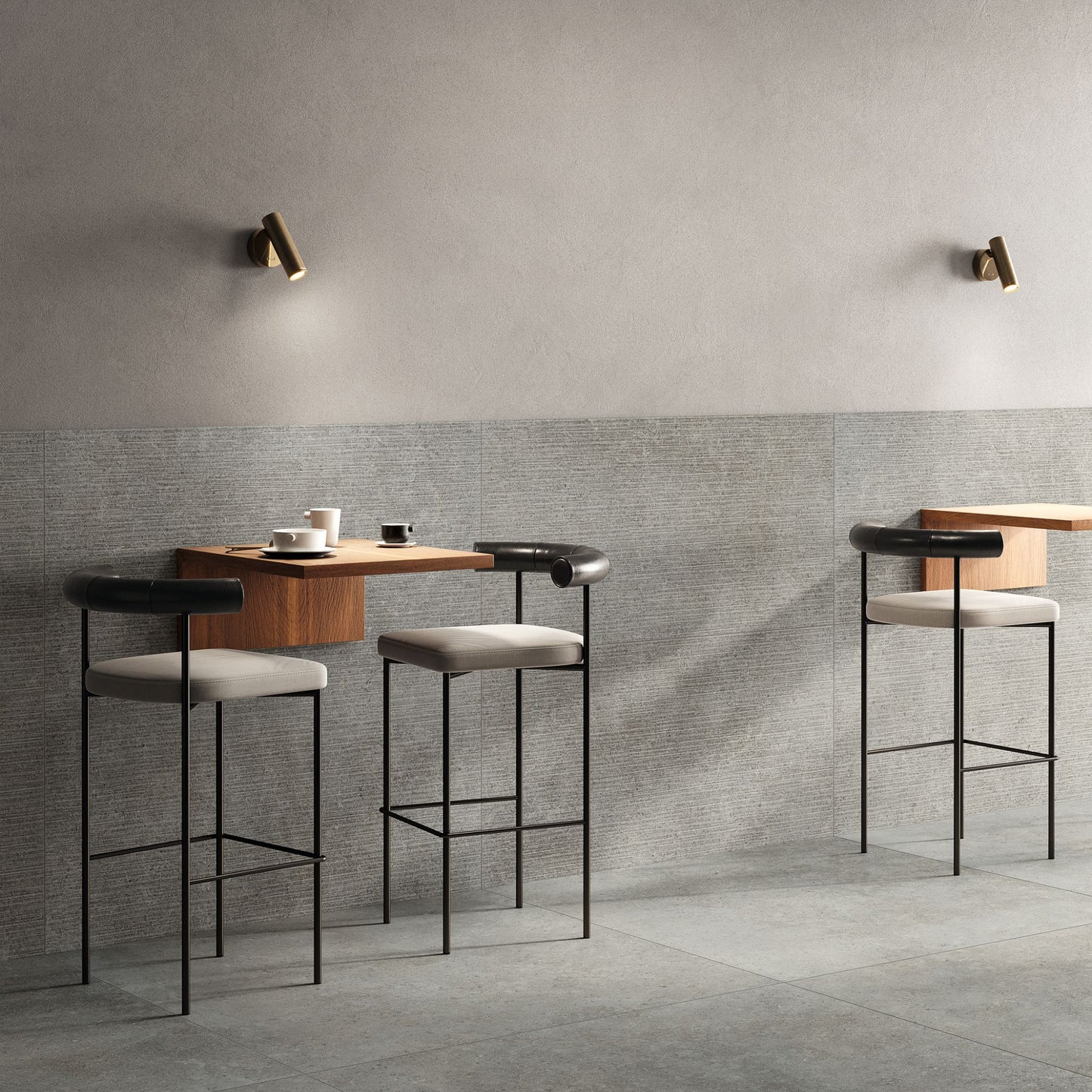 Gres porcellanato BACKGROUND FONDOVALLE per pavimenti interni effetto pietra Limestone con 3D Texture, Real Matt e grandi formati