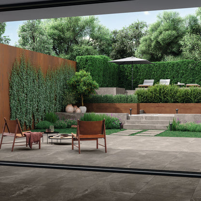 Gres porcellanato PLANETO FONDOVALLE effetto pietra naturale per interni ed esterni superfici materiche e colori contemporanei