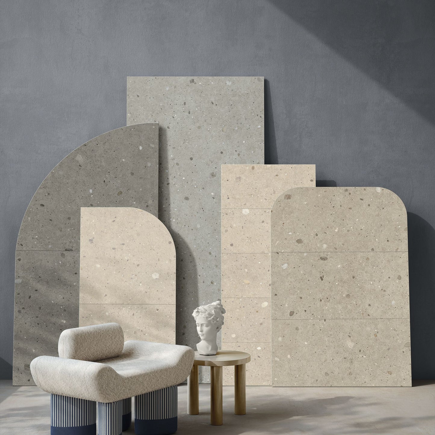 Gres porcellanato KEYNOTE FONDOVALLE per pavimenti interni effetto pietra e materiali naturali, texture materiche, grandi formati