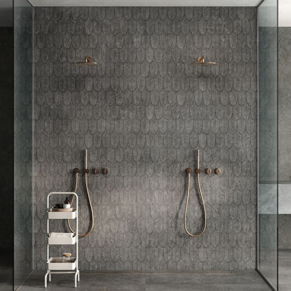 Gres porcellanato BACKGROUND FONDOVALLE per pavimenti interni effetto pietra Limestone con 3D Texture, Real Matt e grandi formati