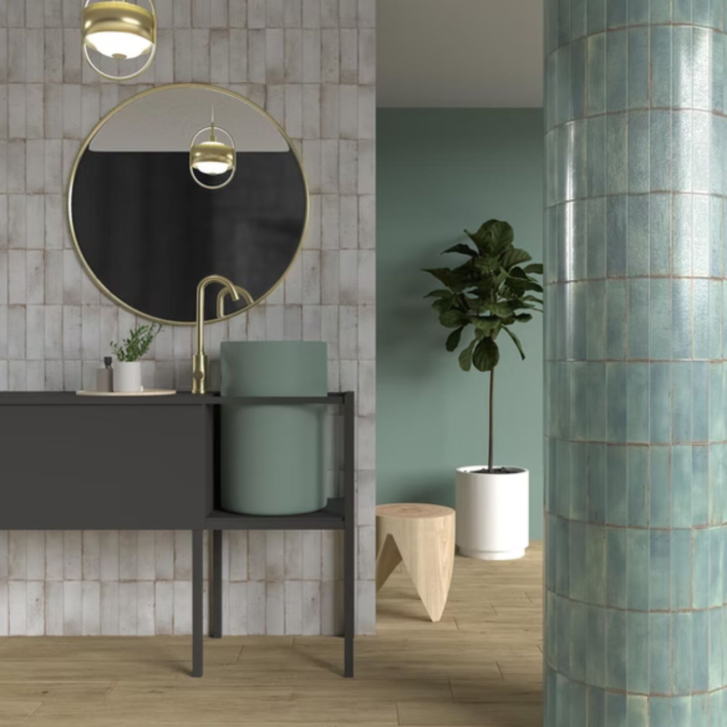 GRUNGE SAVOIA ITALIA Piastrelle in gres porcellanato effetto brick decorato industrial-chic per rivestimenti e pareti urbane