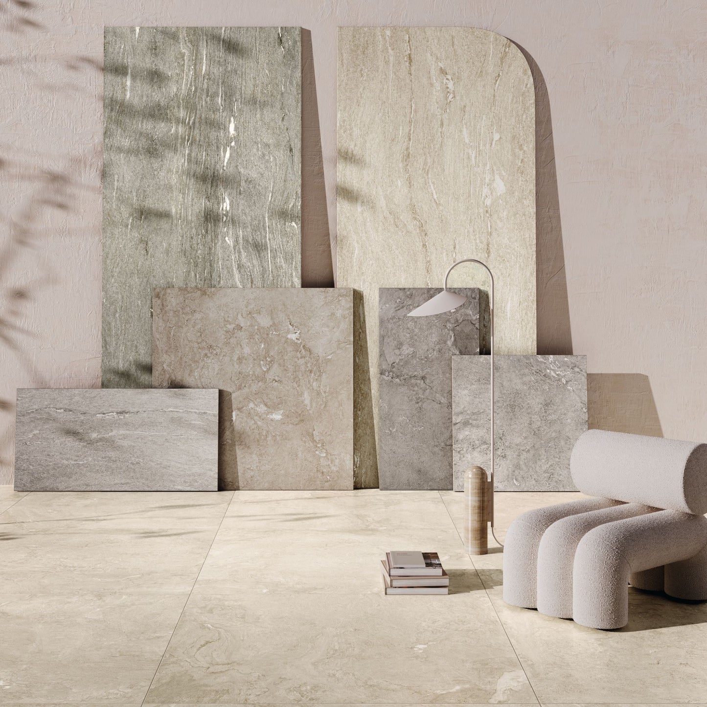 Gres porcellanato ALPINE FONDOVALLE per pavimenti interni effetto pietra con 3D Texture, finitura Real Matt e grandi formati