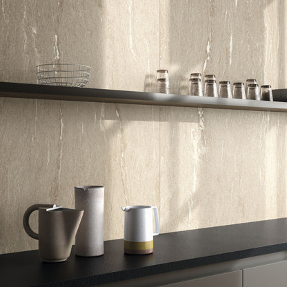 Gres porcellanato ALPINE FONDOVALLE per pavimenti interni effetto pietra con 3D Texture, finitura Real Matt e grandi formati