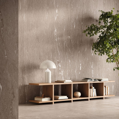 Gres porcellanato ALPINE FONDOVALLE per pavimenti interni effetto pietra con 3D Texture, finitura Real Matt e grandi formati