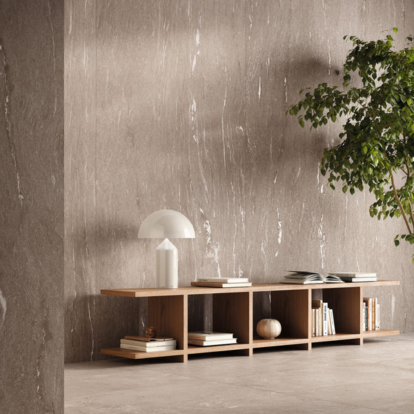 Gres porcellanato ALPINE FONDOVALLE per pavimenti interni effetto pietra con 3D Texture, finitura Real Matt e grandi formati