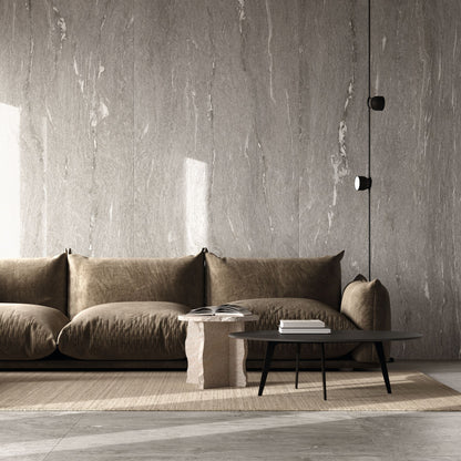 Gres porcellanato ALPINE FONDOVALLE per pavimenti interni effetto pietra con 3D Texture, finitura Real Matt e grandi formati