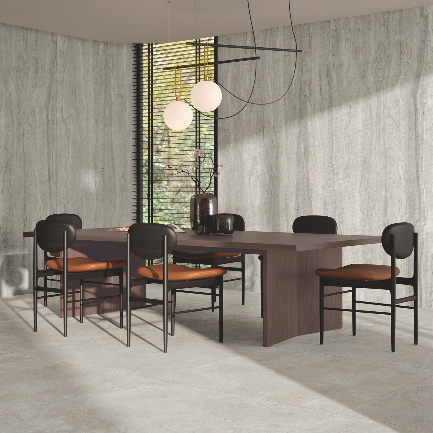 Gres porcellanato ROYAL TRAVERTINO FONDOVALLE effetto pietra 3D texture per pavimenti interni e grandi formati