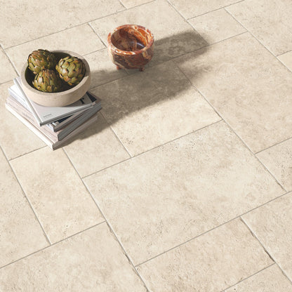 Gres porcellanato ROYAL TRAVERTINO FONDOVALLE effetto pietra 3D texture per pavimenti interni e grandi formati