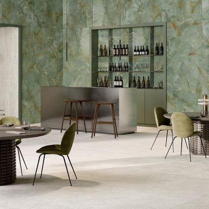 Gres porcellanato ROYAL TRAVERTINO FONDOVALLE effetto pietra 3D texture per pavimenti interni e grandi formati