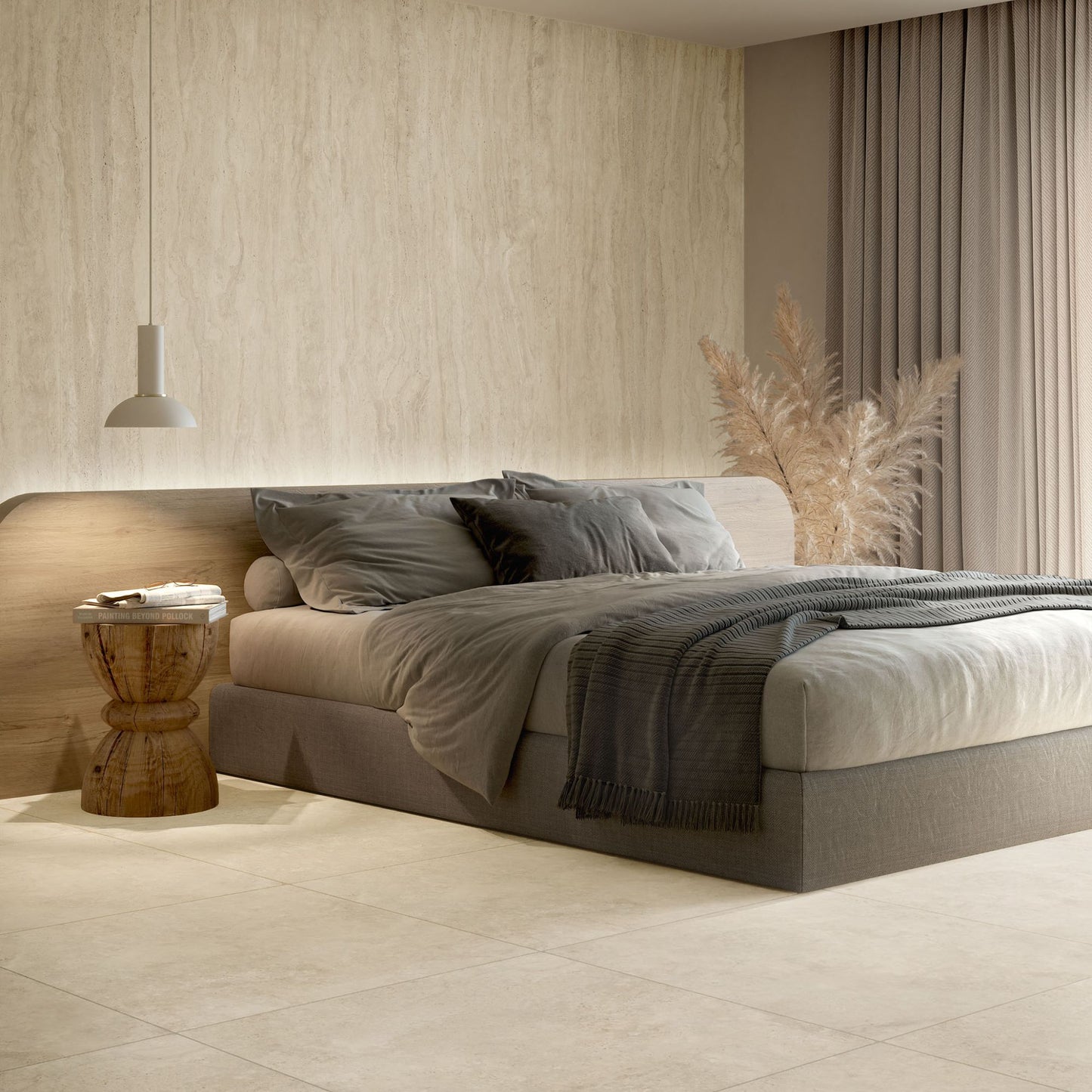 Gres porcellanato ROYAL TRAVERTINO FONDOVALLE effetto pietra 3D texture per pavimenti interni e grandi formati