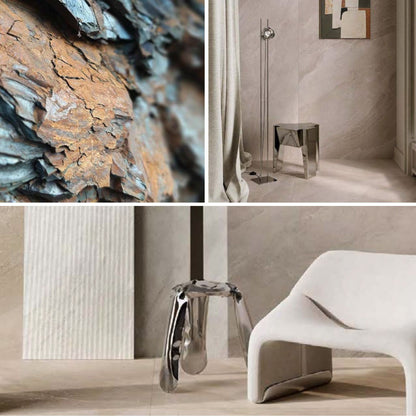 Gres porcellanato SLATEN STONE FONDOVALLE effetto pietra 3D texture per pavimenti interni ed esterni