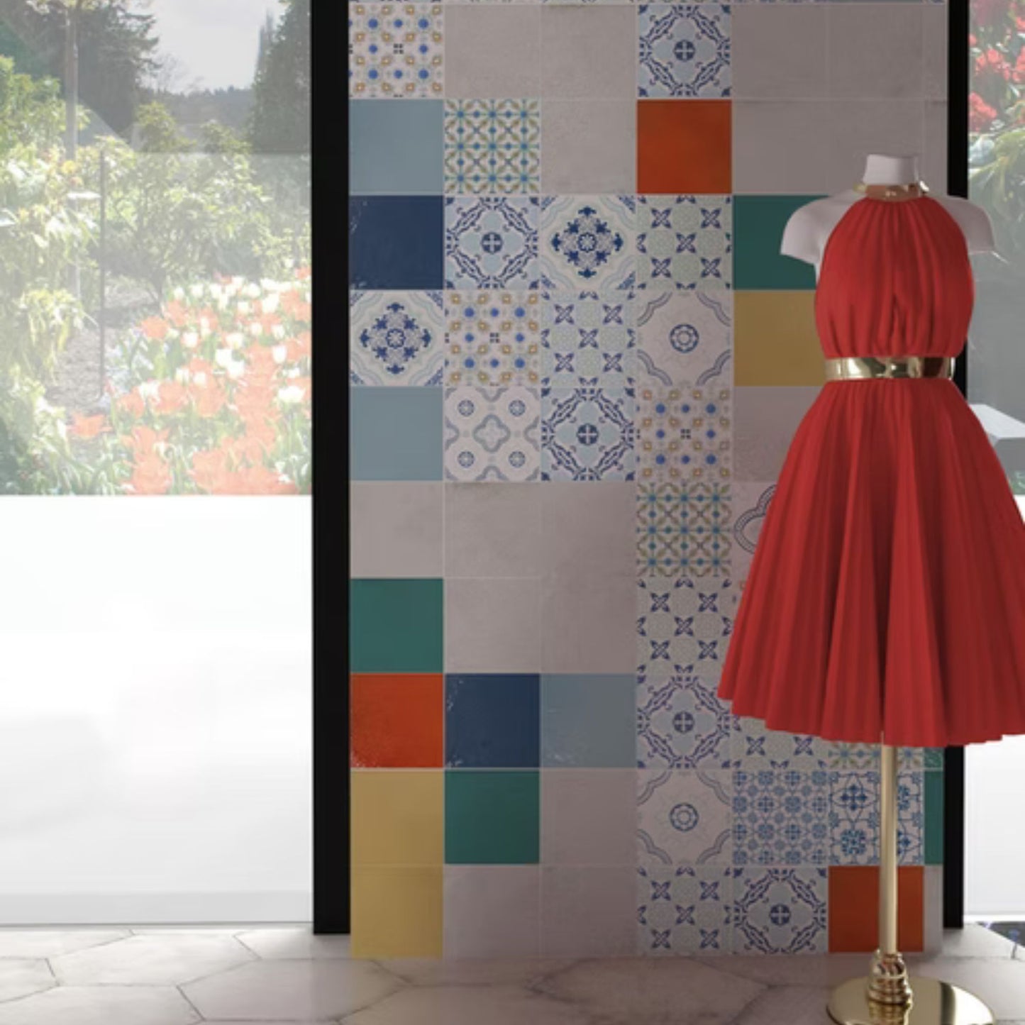 HEXAGON SAVOIA ITALIA gres porcellanato esagonale effetto cemento e cotto moderno per pavimenti e rivestimenti design