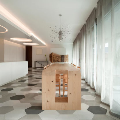 HEXAGON SAVOIA ITALIA gres porcellanato esagonale effetto cemento e cotto moderno per pavimenti e rivestimenti design