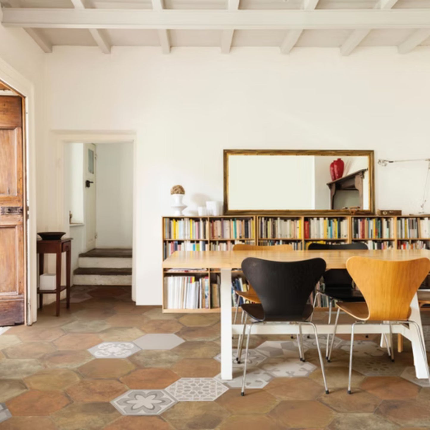 HEXAGON SAVOIA ITALIA gres porcellanato esagonale effetto cemento e cotto moderno per pavimenti e rivestimenti design