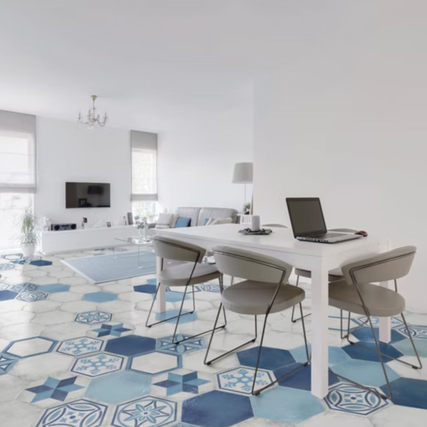 HEXAGON SAVOIA ITALIA gres porcellanato esagonale effetto cemento e cotto moderno per pavimenti e rivestimenti design