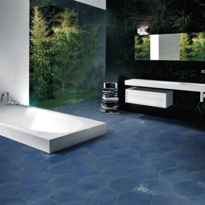 HEXAGON SAVOIA ITALIA gres porcellanato esagonale effetto cemento e cotto moderno per pavimenti e rivestimenti design