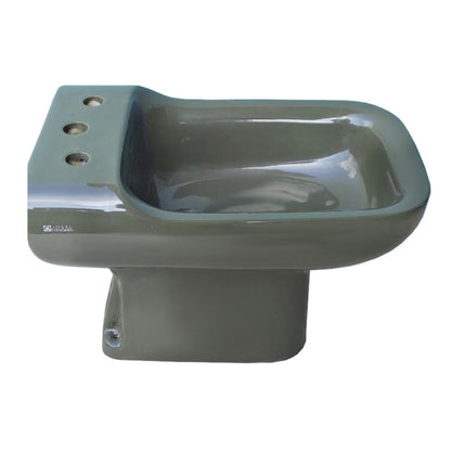 IDEAL STANDARD BIDET CONCA COLORE CACTUS a pavimento, ceramica sanitaria 34xH42Cm, design classico compatibile con bagno vintage o retrò
