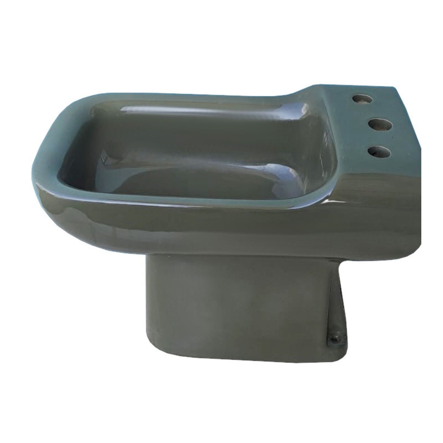 IDEAL STANDARD BIDET CONCA COLORE CACTUS a pavimento, ceramica sanitaria 34xH42Cm, design classico compatibile con bagno vintage o retrò