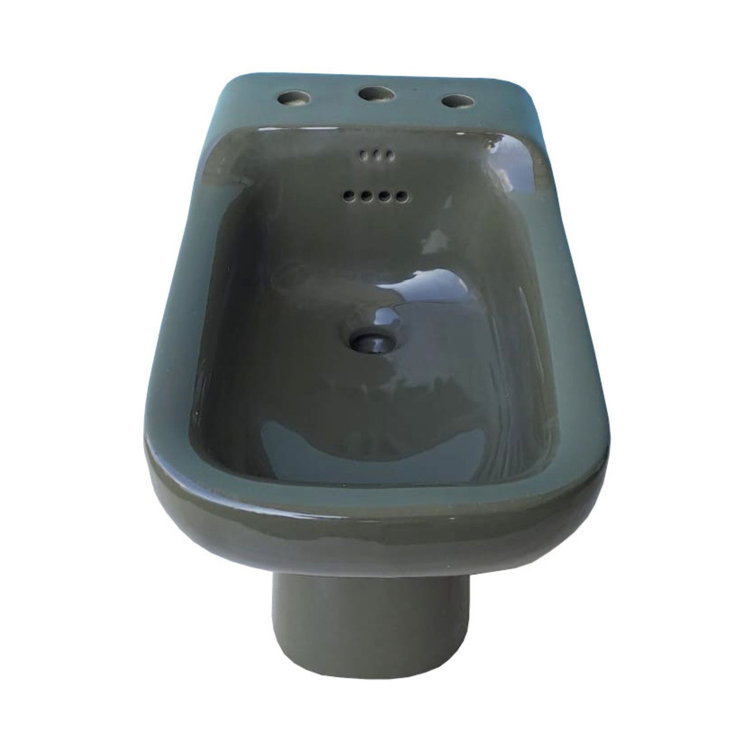 IDEAL STANDARD BIDET CONCA COLORE CACTUS a pavimento, ceramica sanitaria 34xH42Cm, design classico compatibile con bagno vintage o retrò