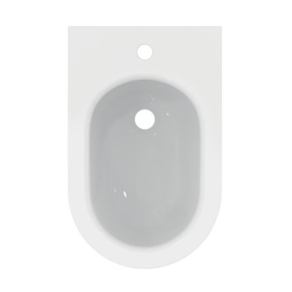 IDEAL STANDARD BLEND CURVE BIDET BIANCO a terra filo parete con fissaggi nascosti