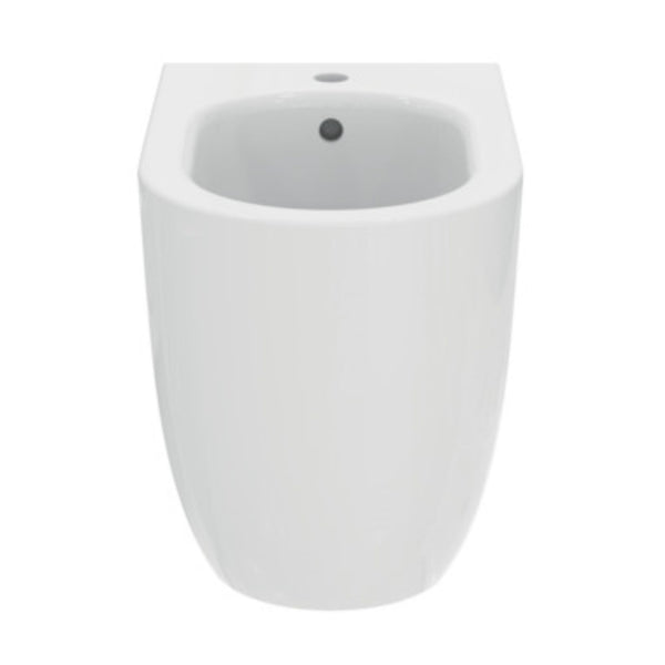 IDEAL STANDARD BLEND CURVE BIDET BIANCO a terra filo parete con fissaggi nascosti