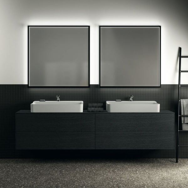 IDEAL STANDARD CONCA SPECCHIO QUADRATO 120x120cm con doppia luce led perimetrale