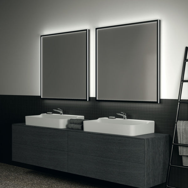IDEAL STANDARD CONCA SPECCHIO QUADRATO 120x120cm con doppia luce led perimetrale