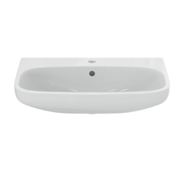 IDEAL STANDARD I.LIFE A LAVABO BIANCO da 650mm con foro centrale per rubinetteria
