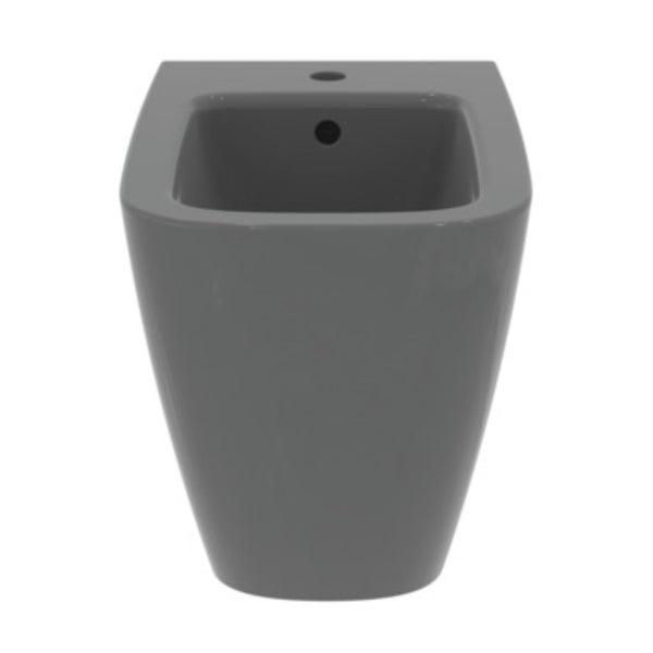IDEAL STANDARD I.LIFE B BIDET GRIGIO LUCIDO A TERRA filo parete sanitari per bagno