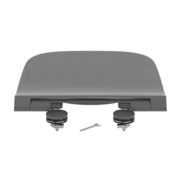 IDEAL STANDARD I.LIFE B SEDILE SLIM GRIGIO LUCIDO CHIUSURA RALLENTATA per vaso wc bagno