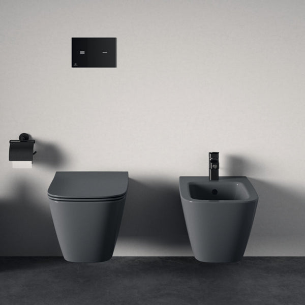IDEAL STANDARD I.LIFE B SEDILE SLIM GRIGIO LUCIDO CHIUSURA RALLENTATA per vaso wc bagno