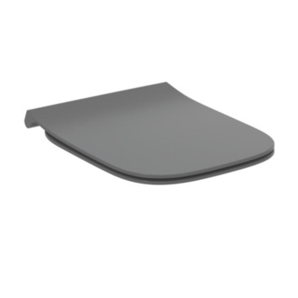 IDEAL STANDARD I.LIFE B SEDILE SLIM GRIGIO LUCIDO CHIUSURA RALLENTATA per vaso wc bagno