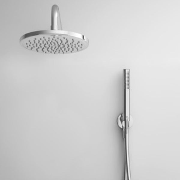 IDEAL STANDARD IDEALRAIN KIT DOCCIA LIGHT CROMATO 5Pz Braccio, Soffione, Doccetta, Raccordo e Tubo