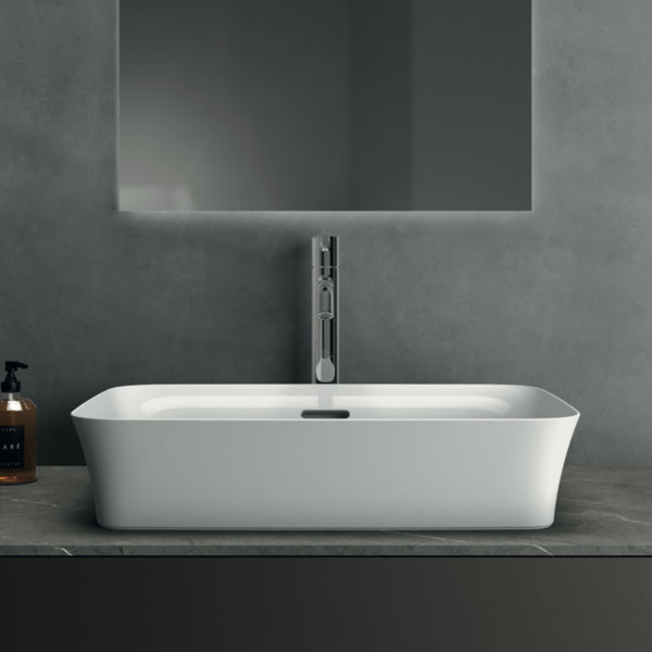 IDEAL STANDARD IPALYSS LAVABO ULTRASOTTILE RETTANGOLARE BIANCO 550x380mm