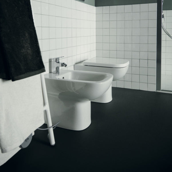 IDEAL STANDARD IS I.LIFE A VASO BIANCO a terra filoparete RimLS+