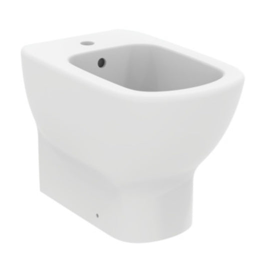 IDEAL STANDARD TESI BIDET BIANCO SETA monoforo per installazione filo parete