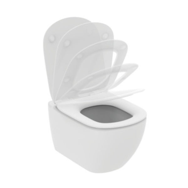 IDEAL STANDARD TESI VASO SOSPESO BIANCO SETA AQUABLADE wc water bagno