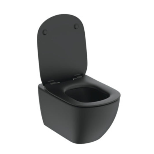 IDEAL STANDARD TESI VASO SOSPESO NERO OPACO AQUABLADE wc water bagno