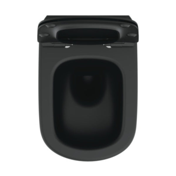 IDEAL STANDARD TESI VASO SOSPESO NERO OPACO AQUABLADE wc water bagno