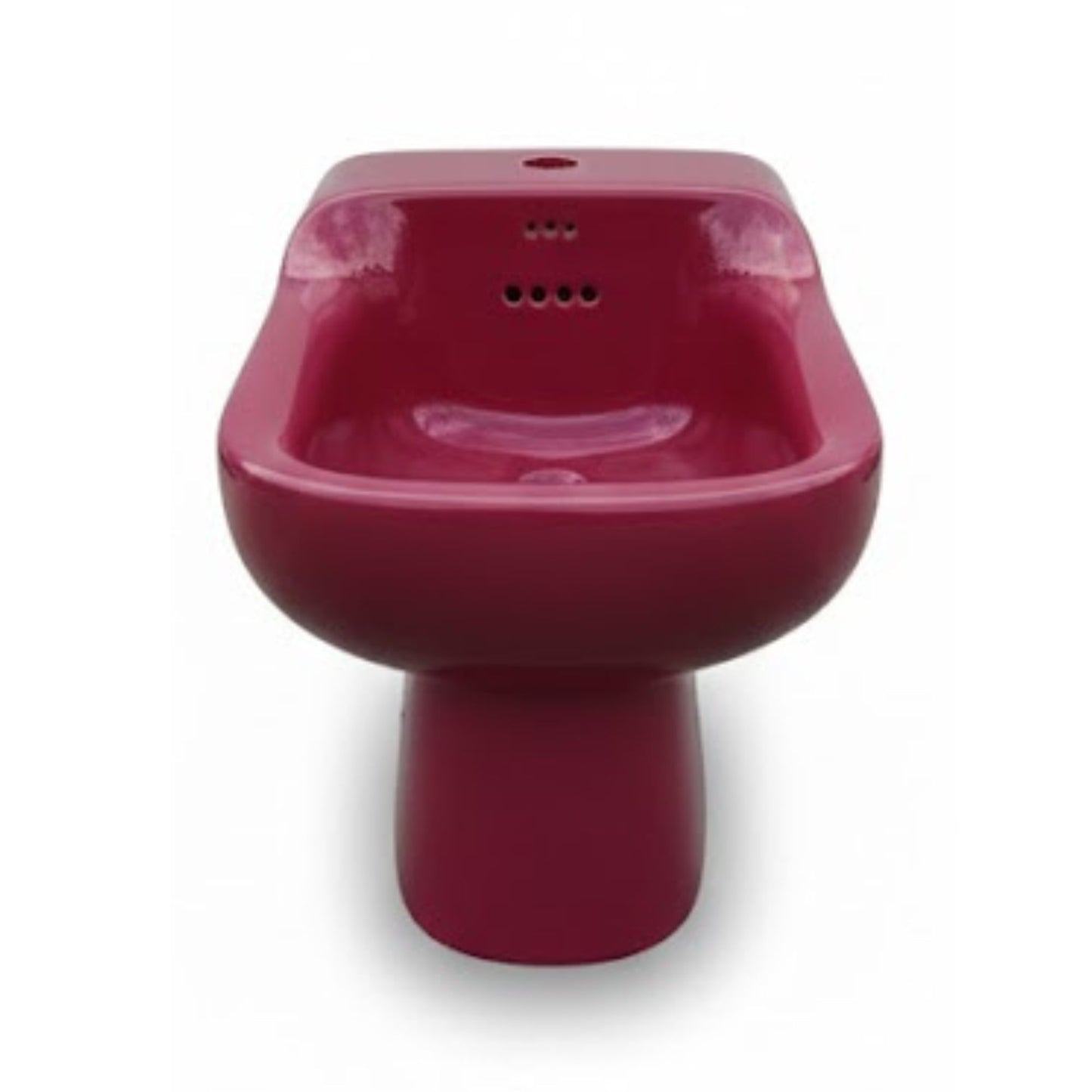 BIDET Linea CONCA ROSSO MELOGRANO IDEAL STANDARD a pavimento in ceramica sanitaria per bagno