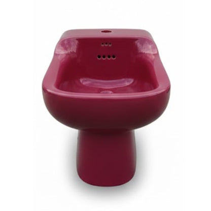 BIDET Linea CONCA ROSSO MELOGRANO IDEAL STANDARD a pavimento in ceramica sanitaria per bagno