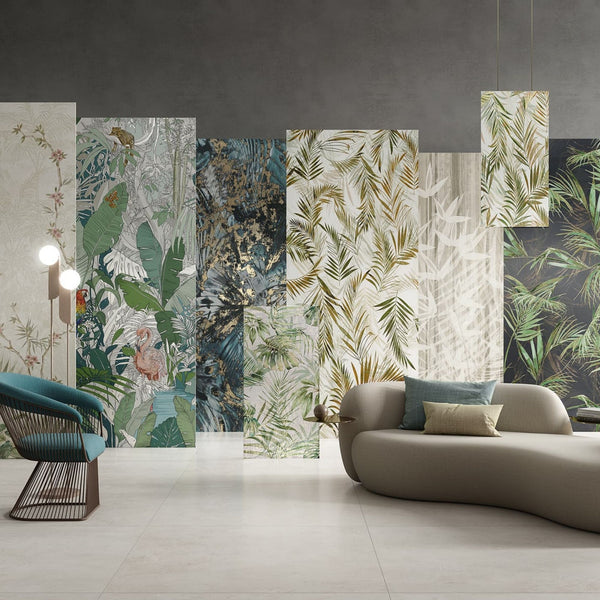 # IMAGINE - LA FABBRICA AVA lastre effetto carta da parati sofisticate e glamour foliage