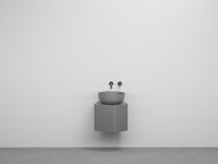 # MOBILE KANTO CON BACINELLA ERA SMALL da 50cm - CIELO salvaspazio elegante, ceramica di design e finiture personalizzabili Made in Italy