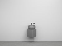 # MOBILE KANTO CON BACINELLA TINO da 50cm - CIELO salvaspazio elegante, ceramica di design Made in Italy