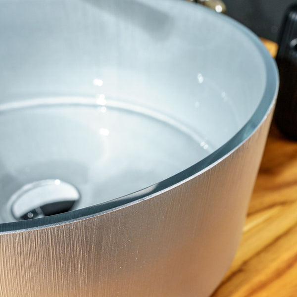 LAVABO GALA in vetro da appoggio 39,5ø - CIPÍ Lavandino con finitura protettiva e cottura a 80°