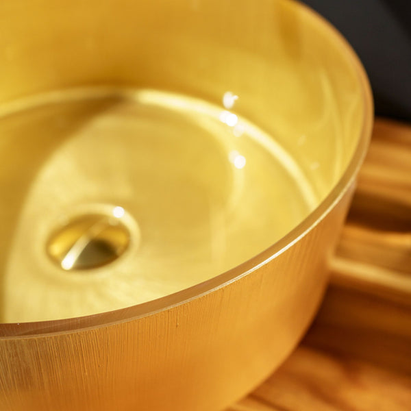 LAVABO GALA in vetro da appoggio 39,5ø - CIPÍ Lavandino con finitura protettiva e cottura a 80°